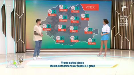 Super Neatza, 23 noiembrie 2023. Prognoza meteo cu Ramona Olaru: Maximele nu vor depăși 8-9 grade!