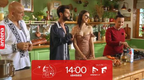 Hello Chef sezonul 6, 25 noiembrie 2023. Roxana Blenche, Cleopatra Stratan şi Edward Sanda au gătit tartă cu praz și morcovi