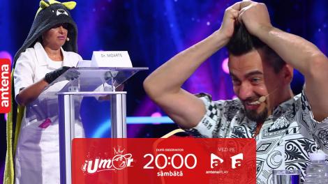 iUmor sezonul 15, 25 noiembrie 2023. Boni l-a făcut pe Cosmin Natanticu să se dea cu capul de masă! Ce s-a întâmplat