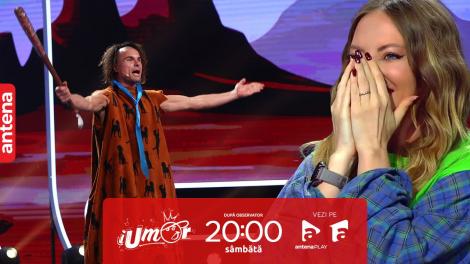 iUmor sezonul 15, 25 noiembrie 2023. Flow Universal aka Fred Flintstone s-a dezlănțuit în fața juraților: Yabba Dabba Doo!