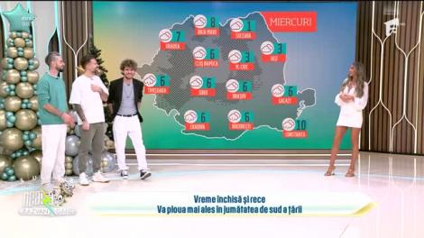 Super Neatza, 6 decembrie 2023. Prognoza meteo cu Diana Munteanu: Va ploua cu precădere în sudul țării!