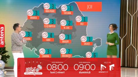 Super Neatza, 7 decembrie 2023. Prognoza meteo cu Ramona Olaru: Vreme rece sub normalul perioadei