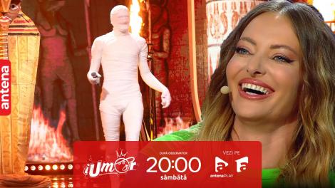 iUmor sezonul 15, 9 decembrie 2023. The Mummy vrea să-i bage în sperieți pe jurați cu glumele lui