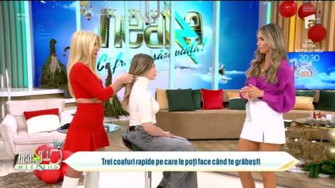 Neatza de Weekend, 17 decembrie 2023. Trei coafuri pe care le poți face c&acirc;nd te grăbești