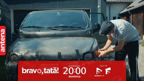 Bravo, tată! | Sezonul 1, episodul 9, 17 decembrie 2023. Flavius s-a pus să își ''repare'' mașina cu bandă adezivă
