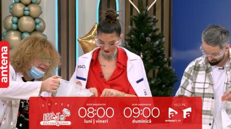 Super Neatza, 22 decembrie 2022. Spooky, Profesorul Trăsnit, experimente inedit cu ajutorul gheții carbonice