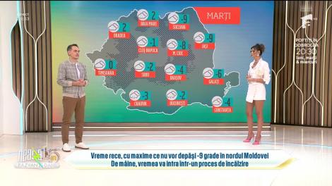 Super Neatza, 9 ianuarie 2024. Prognoza meteo cu Ramona Olaru: Temperaturile ating până la -9 grade!