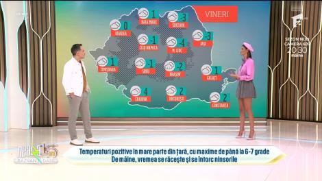 Super Neatza, 11 ianuarie 2024. Prognoza meteo cu Ramona Olaru: Maxime de până la 6-7 grade