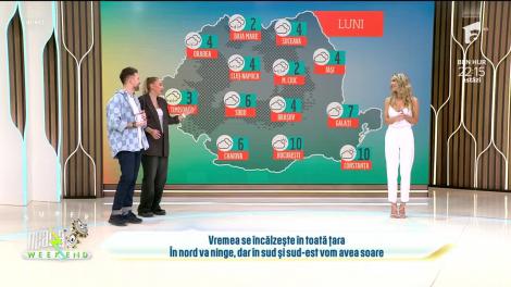 Neatza de Weekend, 14 ianuarie 2024. Prognoza meteo cu Flavia Mihășan: Vremea se încălzește. Unde sunt anunțate ninsori