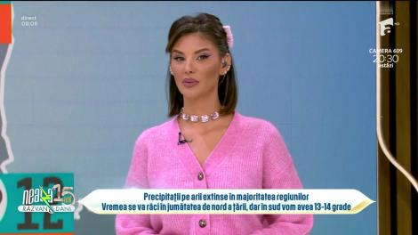 Super Neatza, 19 ianuarie 2024. Prognoza meteo cu Ramona Olaru: Precipitații pe arii extinse în majoritarea regiunilor