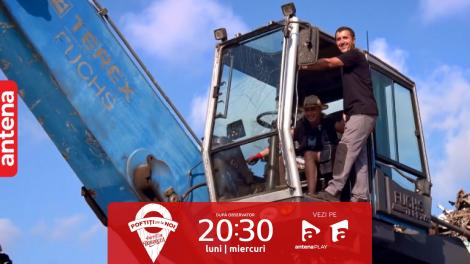 Poftiți pe la noi, 23 ianuarie 2024. Clipe pe panică pentru Ilona în macara. A fost pusă să o distrugă o mașină