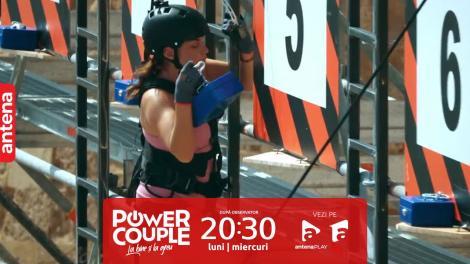 Power Couple România, 5 februarie 2024. Ce s-a întâmplat când Eliza Natanticu a escaladat zidul de 20 de metri înălțime