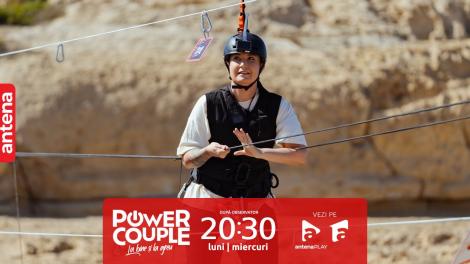 Power Couple România, 7 februarie 2024. Roxana Blenche și Cătălin, emoții la 30 de metri deasupra mării: Deja mi-e rău!