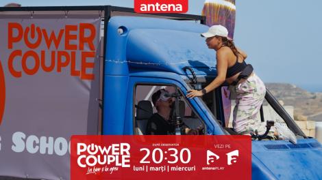 Power Couple România, 13 februarie 2024. Eliza s-a urcat pe capota mașinii și s-a dezlănțuit haosul