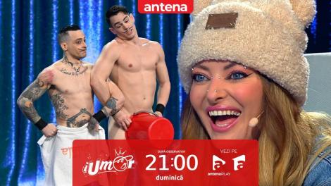 iUmor sezonul 16, 18 februarie 2024. Băieții Duo Forza au rămas dezbrăcați pe scenă! Delia a scos telefonul ca să filmeze