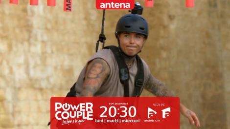 Power Couple România, 21 februarie 2024. Lino Golden a făcut un atac de panică în timpul probei Te iubesc așa cum ești!