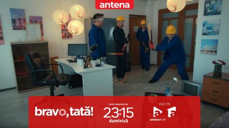 Bravo, tată! | Sezonul 2, episodul 4, 10 martie 2024. Tăticii distrug o cameră: Dă-mi ciocanul ală mare!