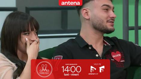 Mireasa sezonul 9, 7 martie 2024. Antonia și Valentin se întreabă dacă chiar se potrivesc!