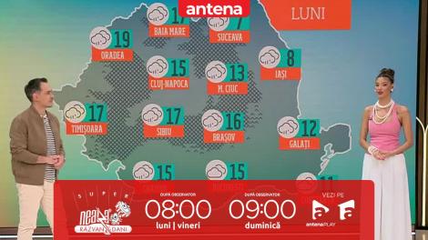Super Neatza, 11 martie 2024. Prognoza meteo cu Ramona Olaru: Ploi şi vânt în mare parte din țară