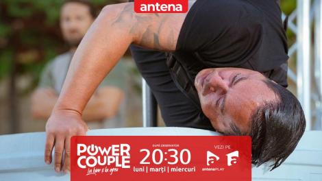 Power Couple România, 11 martie 2024. Daiana Anghel și Sorin Gonțea, clipe tensionate în timpul probei ”Mă înec în dragostea ta”