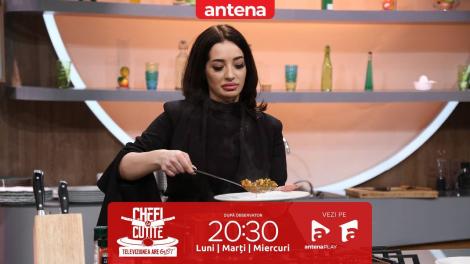 Chefi la cuțite | Sezonul 13, 18 martie 2024. Cadou găsit în farfurie de chef Ștefan Popescu! Ce a gătit Georgiana Burlacu