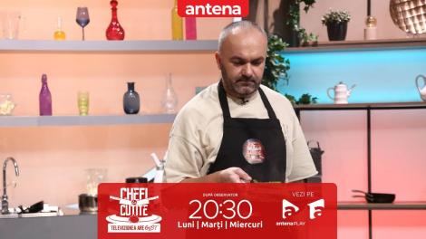 Chefi la cuțite | Sezonul 13, 18 martie 2024. Alexandru Paraschiv, super preparat pentru chefi! Ce le-a pregătit juraților