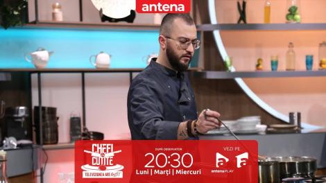 Chefi la cuțite | Sezonul 13, 20 martie 2024. Cătălin Țociu, preparat inedit pentru chefi