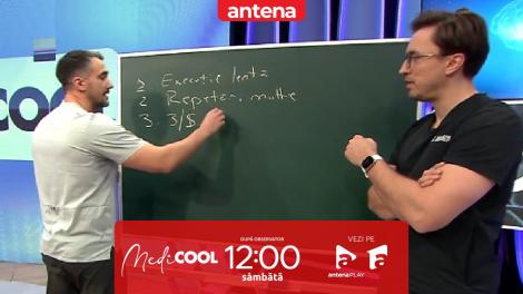Medicool sezonul 6, 30 martie 2024. Cum ne apucăm corect de sport