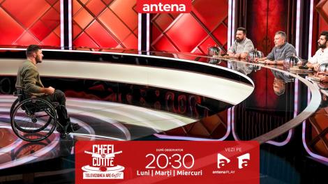 Chefi la cuțite | Sezonul 13, 3 aprilie 2024. Cine este Florin Mihuț, sportivul de performanță care merge într-un scaun cu rotile: Ești incredibil. Incredibil de puternic!