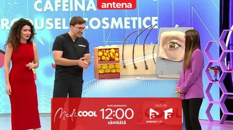 Medicool sezonul 6, 6 aprilie 2024. Totul despre produsele cosmetice care conțin cafeină