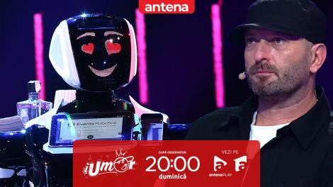 iUmor sezonul 16, 7 aprilie 2024. Robotul Cosmo număr de stand-up unic. Cheloo: Mie mi-e frică de roboți!