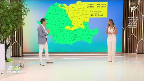 Super Neatza, 29 mai 2024. Prognoza meteo cu Diana Munteanu: Temperaturile vor fi sub normalul perioadei