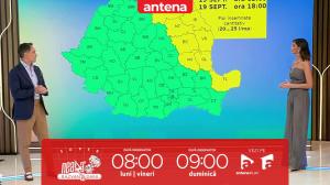 Super Neatza, 19 septembrie 2024. Prognoza meteo cu Ramona Olaru: Ploi însemnate cantitativ în Moldova şi nordul Dobrogei