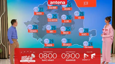 Super Neatza, 26 septembrie 2024. Prognoza meteo cu Ramona Olaru: Temperaturi cu până la 8 grade peste normalul perioadei