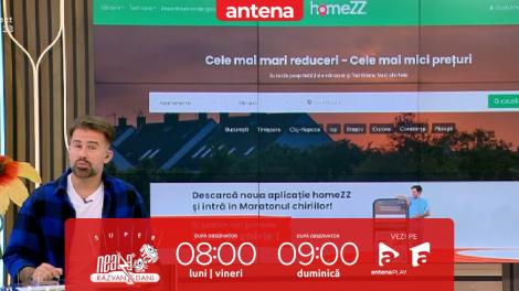 Super Neatza, 26 septembrie 2024. HomeZZ.ro: Campanie specială Maratonul chiriilor, până pe 31 octombrie