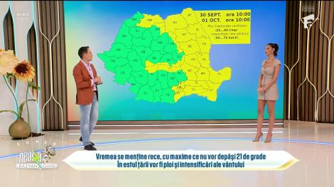 Super Neatza, 1 octombrie 2024. Prognoza meteo cu Ramona Olaru: Vremea se menține rece