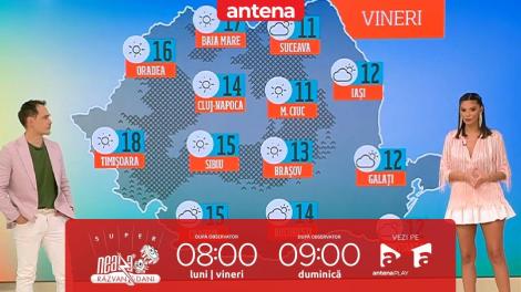 Super Neatza, 18 octombrie 2024. Prognoza meteo cu Ramona Olaru: Vreme rece, cu temperaturi de până la 19 grade