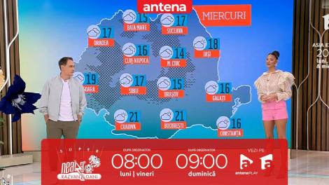 Super Neatza, 30 octombrie 2024. Prognoza meteo cu Ramona Olaru: Vreme caldă, cu maxime de până la 21 de grade