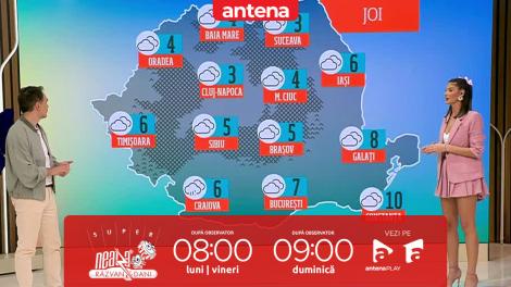 Super Neatza, 14 noiembrie 2024. Prognoza meteo cu Ramona Olaru: Cer acoperit şi temperaturi scăzute