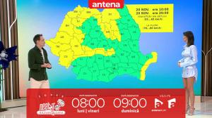 Super Neatza, 20 noiembrie 2024. Prognoza meteo cu Ramona Olaru: Vânt şi ploi în jumătatea de vest a țării şi la munte