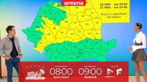 Super Neatza, 21 noiembrie 2024. Prognoza meteo cu Ramona Olaru: Temperaturile maxime nu depășesc 10 grade