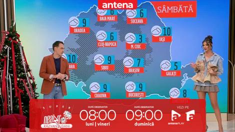 Super Neatza, 5 decembrie 2024. Prognoza meteo cu Ramona Olaru: Cer acoperit şi precipitaţii slabe