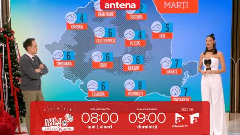 Super Neatza, 10 decembrie 2024. Prognoza meteo cu Ramona Olaru: Cer mai mult noros si ploi slabe