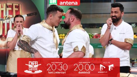 Chefi la cuțite | Sezonul 14, 18 decembrie 2024. O nouă mini probă! Concurenții au ținut un ou între frunți în timp ce făceau aluat de bezea