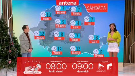 Super Neatza, 24 ianuarie 2025. Prognoza meteo cu Ramona Olaru: Cer mai mult acoperit şi ploi în mare parte din țară