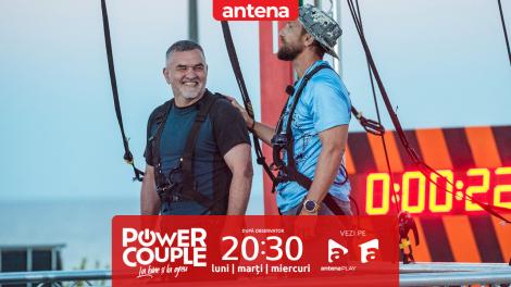 Power Couple România, 27 ianuarie 2025. Cum s-au descurcat Leonard Doroftei și Monica Doroftei la proba Cădere liberă: A fost foarte greu!