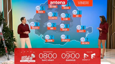 Super Neatza, 6 februarie 2025. Prognoza meteo cu Ramona Olaru: Cer mai mult acoperit și ninsori slabe la munte