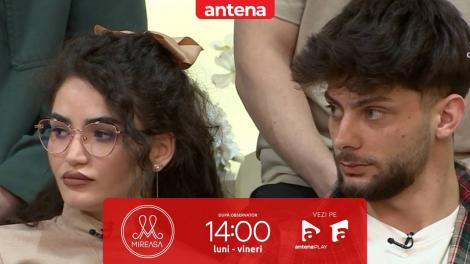 Mireasa sezonul 11, 26 februarie 2025. Liliana simte că nu este pregătită să lupte pentru iubire! Robert, luat prin surprindere de mărturisirile ei