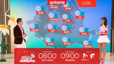 Super Neatza, 3 martie 2025. Prognoza meteo cu Ramona Olaru: Cer variabil, cu înnorări mai accentuate în estul şi sudul țării