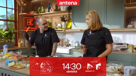 Hello Chef sezonul 9, 26 aprilie 2025. Chef Samuel și Roxana Blenche, o nouă provocare în bucătărie! Ce rețete au de gătit pentru Daniela Condurache